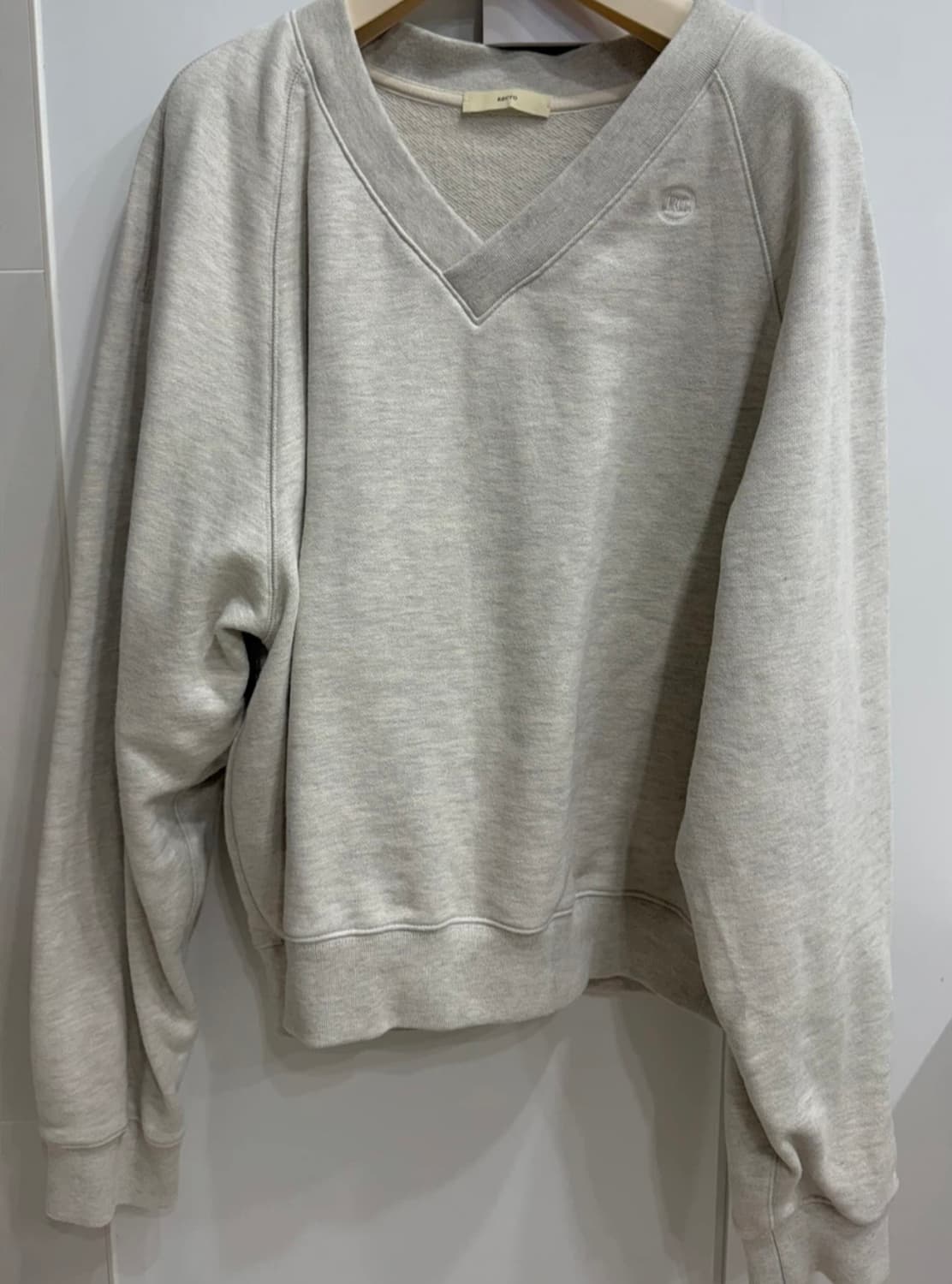 렉토 Mens signiture logo V-neck sweatshirt 상품이미지4