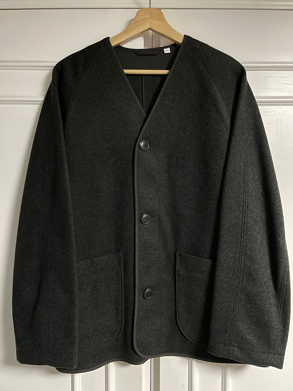 UNIQLO U Fleece Cardigan 08 Dark Gray L 상품이미지1