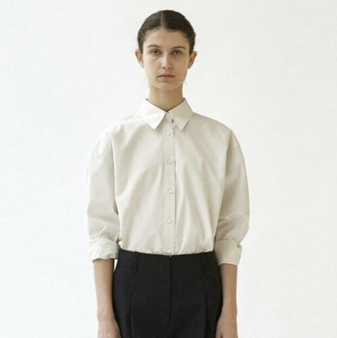 낫띵리튼(NOTHING WRITTEN) Pine 코튼 포플린 셔츠 프리 상품이미지1