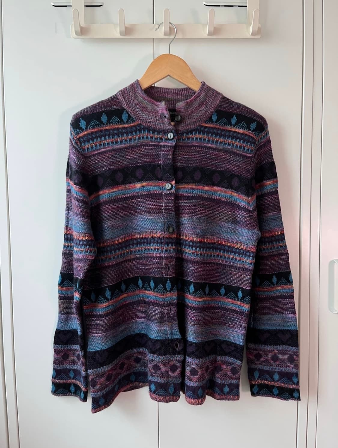 하트패턴 빈티지 가디건 상품이미지1