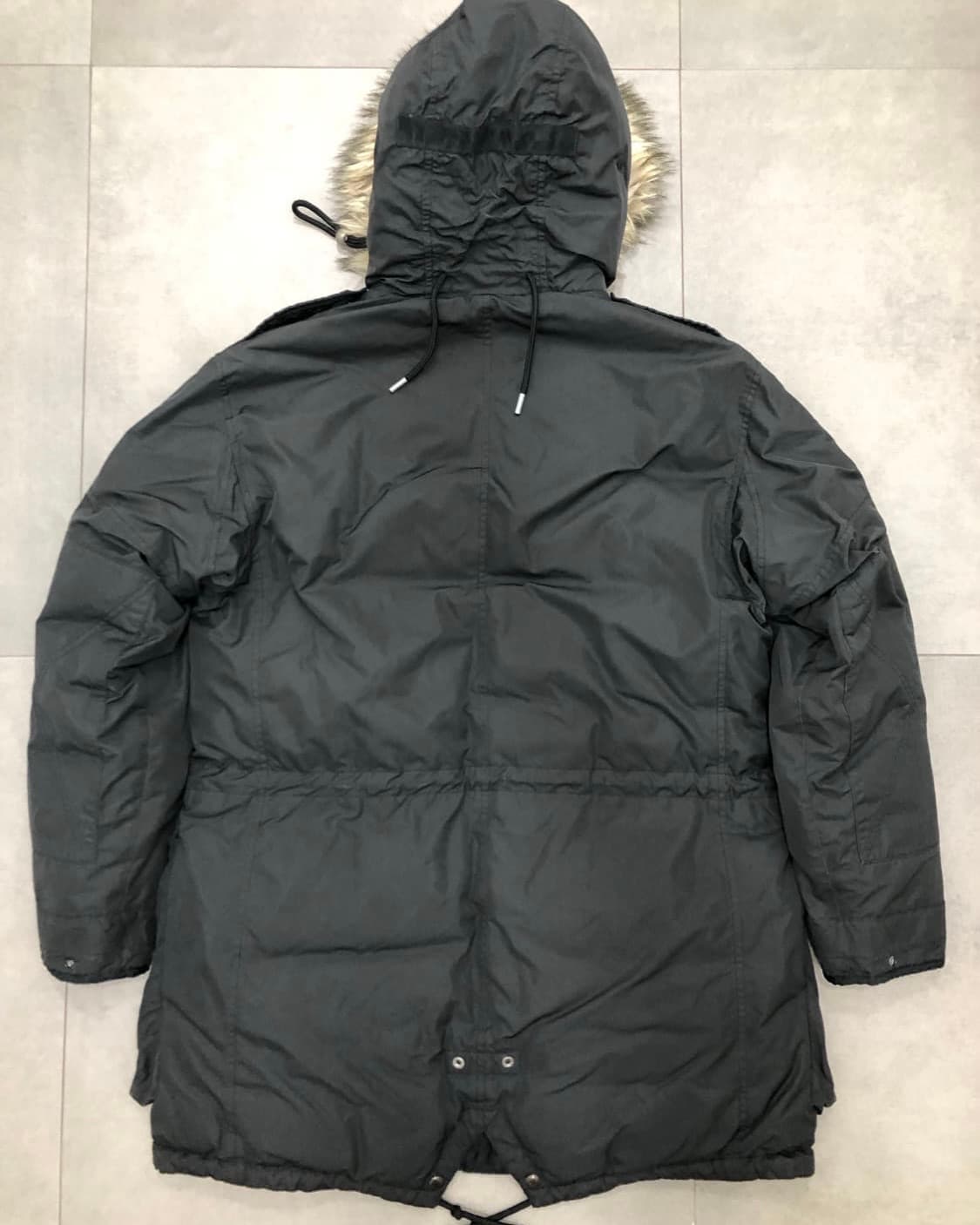 폴로 랄프로렌 NB3 덕다운 파카 L 밀리터리 피쉬테일 점퍼 블랙 상품이미지4