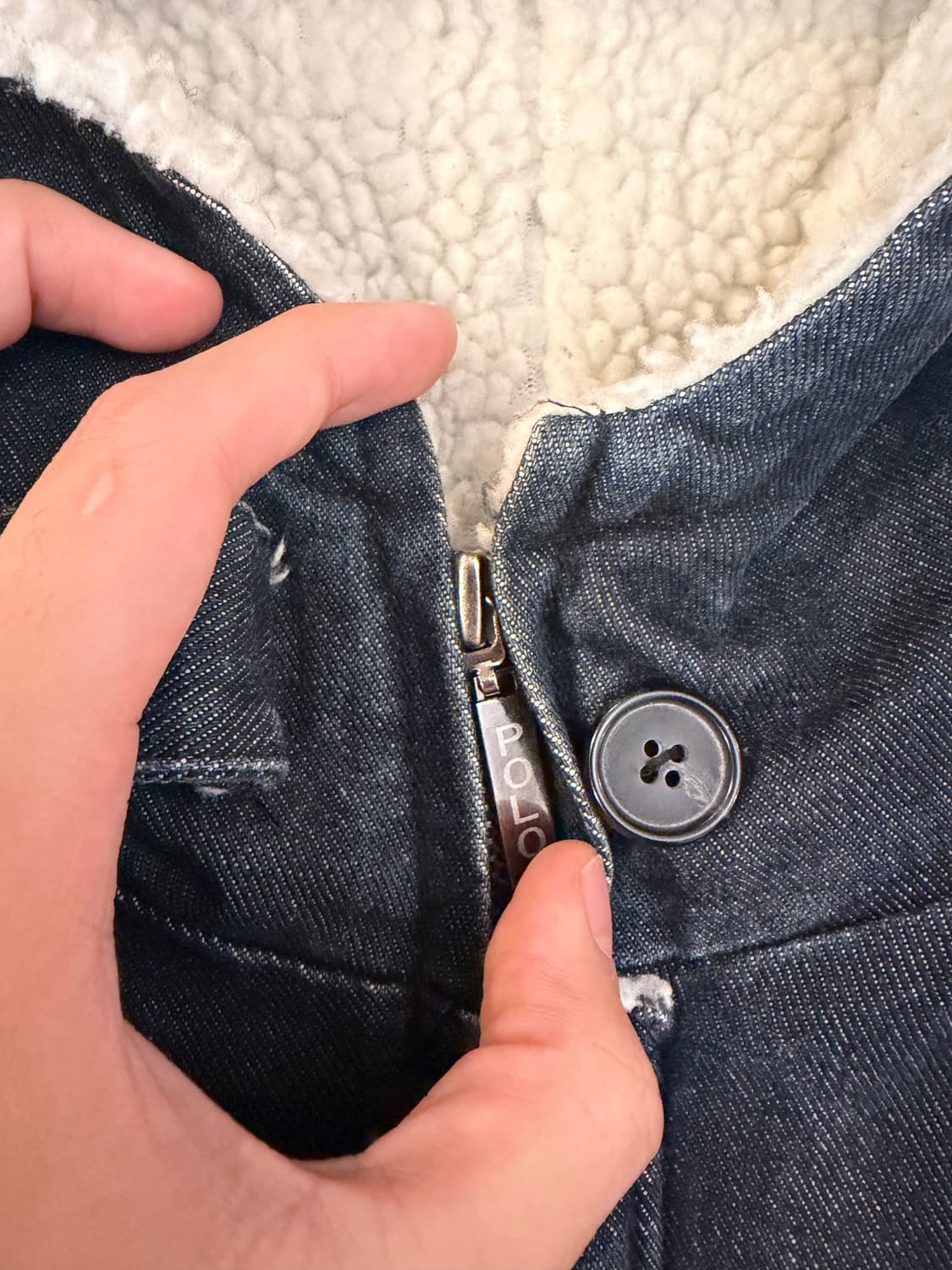 유일매물) 폴로 랄프로렌 데님 쉐르파 액티브 워크자켓 상품이미지4