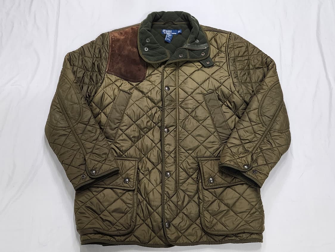 폴로 랄프 로렘 퀄팅 클래식 스웨이드 캠튼 점퍼 상품이미지1