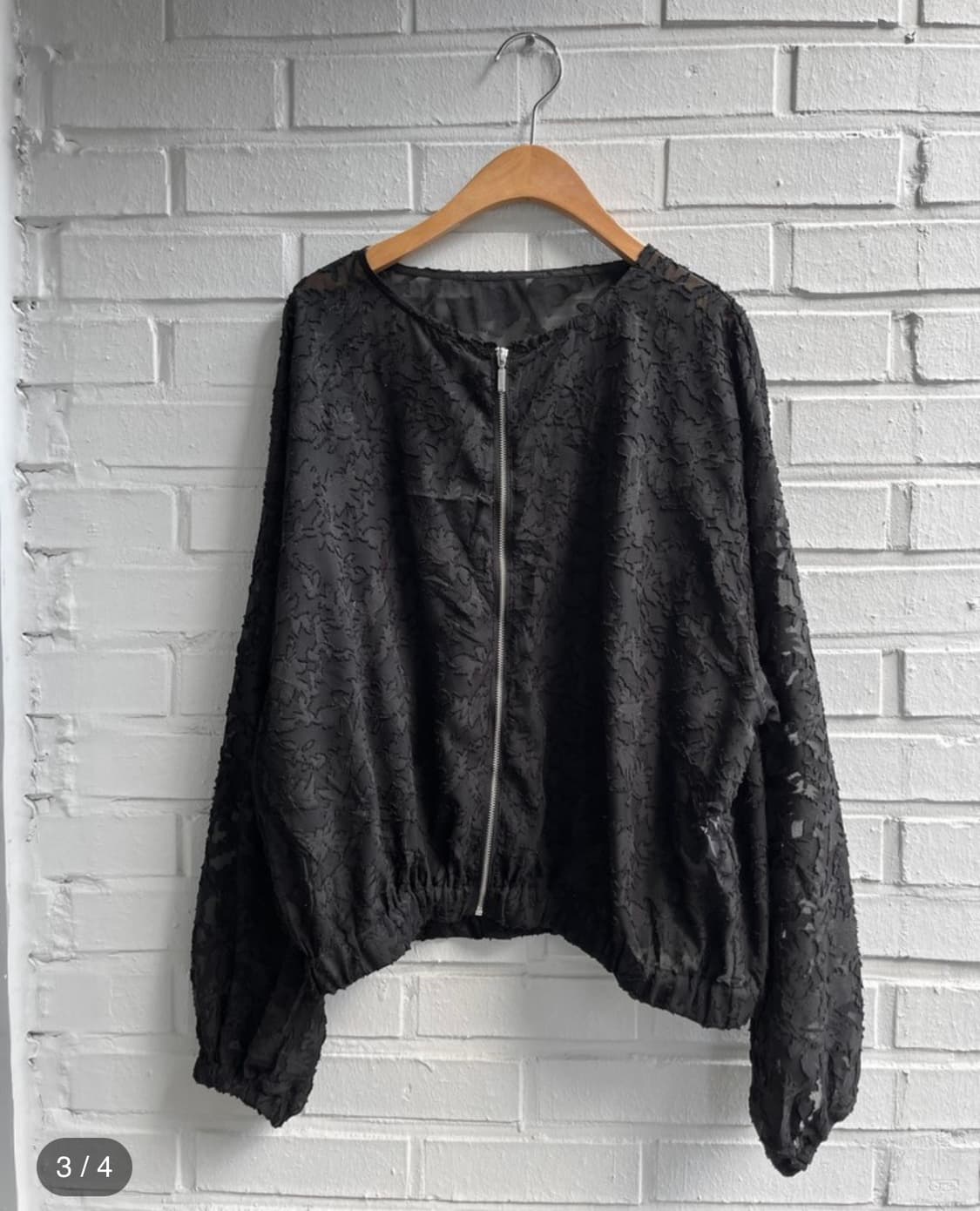 애프터먼데이 빈티지 플라워 시스루 블루종 자켓 상품이미지2