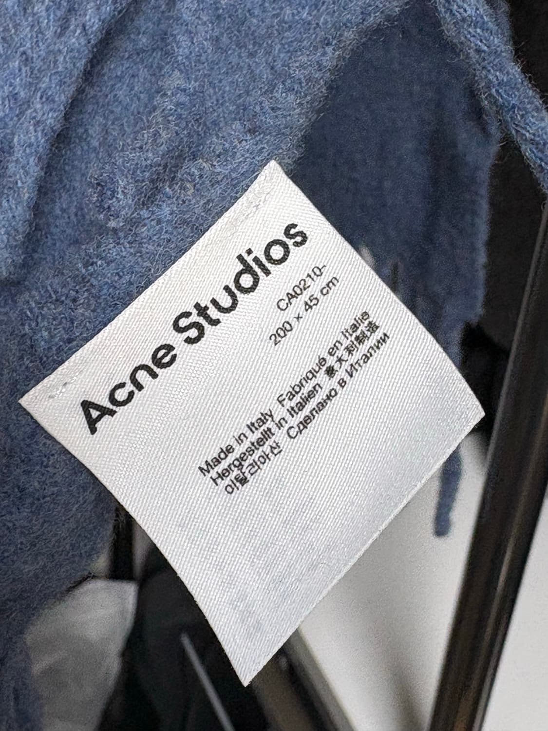 아크네스튜디오 오션블루멜란지 머플러 상품이미지2