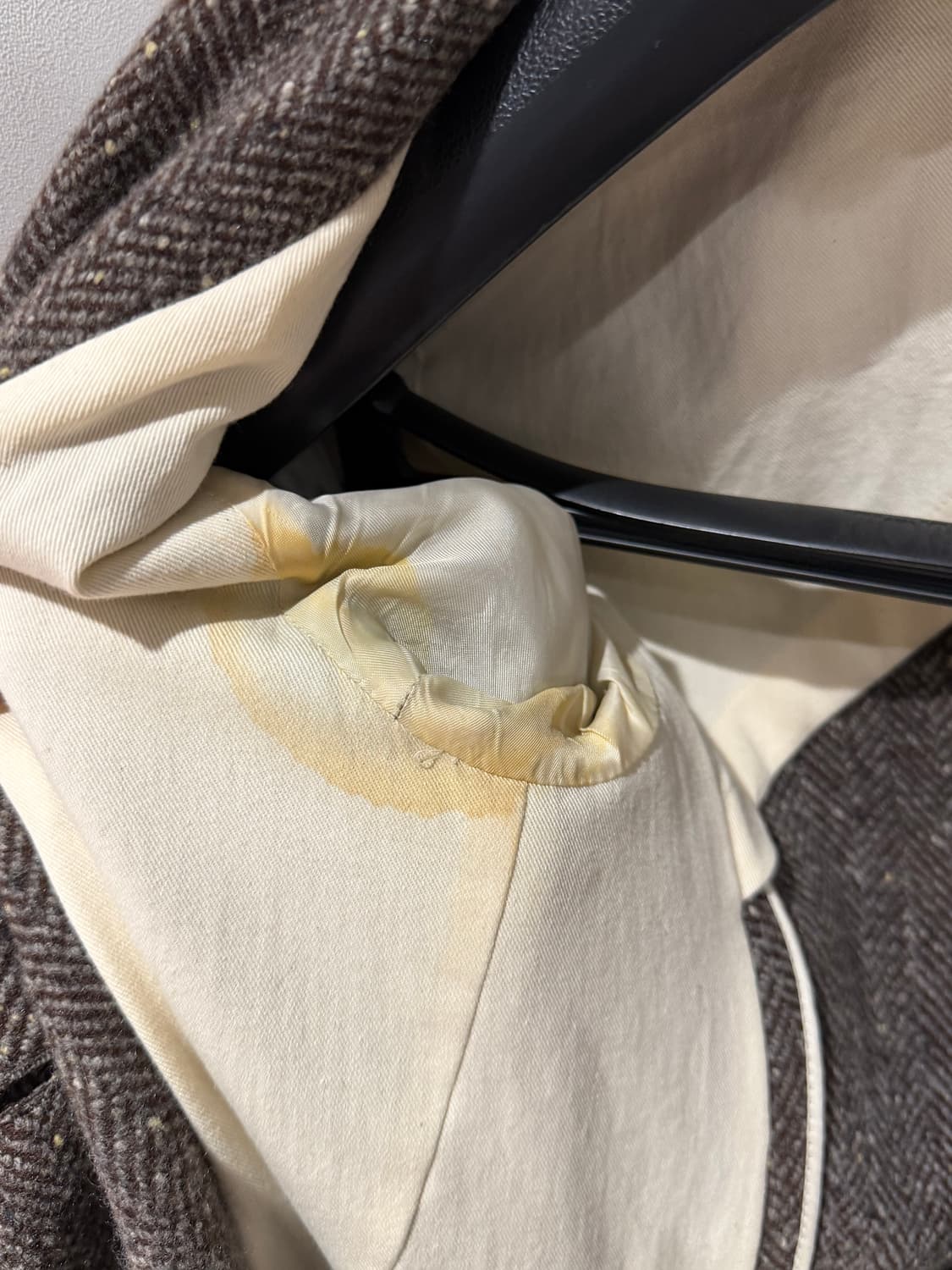 [38IT=44-55] 질샌더 캐시미어 헤링본 코트 상품이미지4