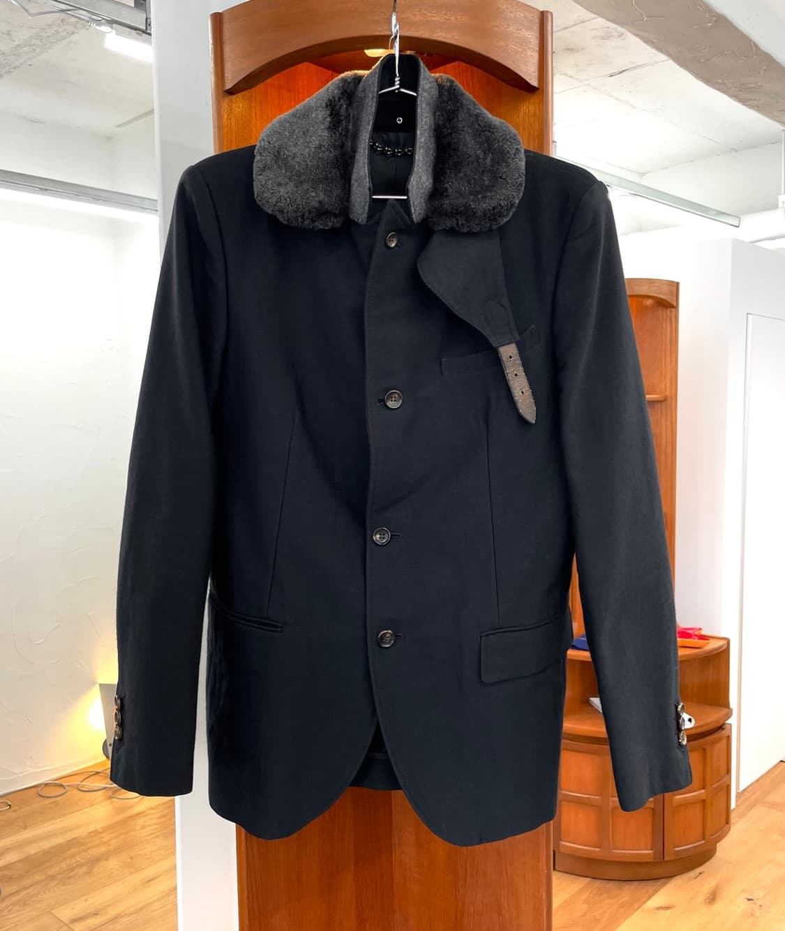 미하라 야스히로 퍼 트리밍 테일러드 자켓 상품이미지6