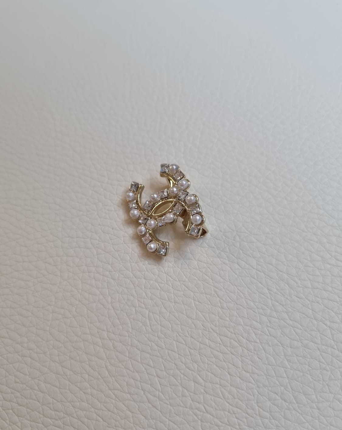 샤넬 보석진주 금장 미니 브로치 업사이클링 상품이미지5