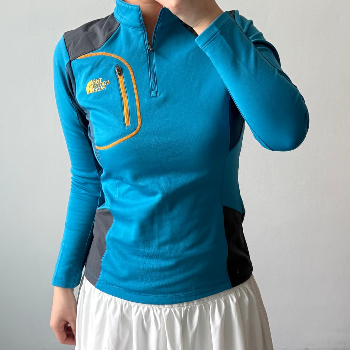 [L] 노스페이스 우먼 반집업 긴팔티 상품이미지1