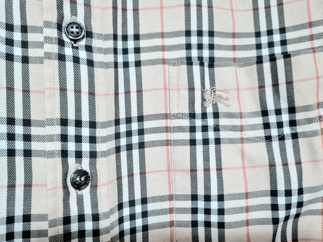 버버리정품 체크 남방 100-105 사이즈 상품이미지3