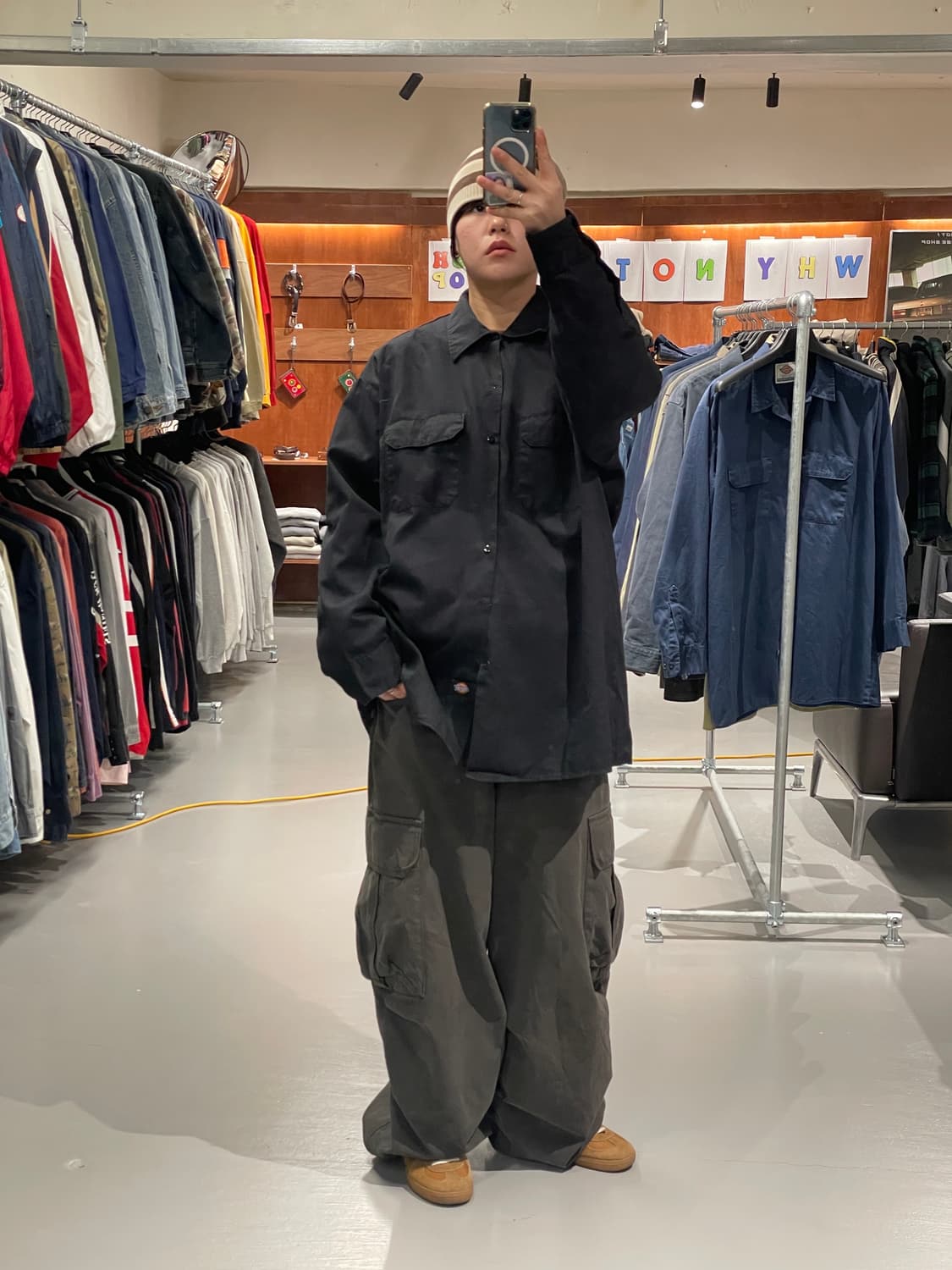 디키즈 워크 셔츠(블랙)   상품이미지6