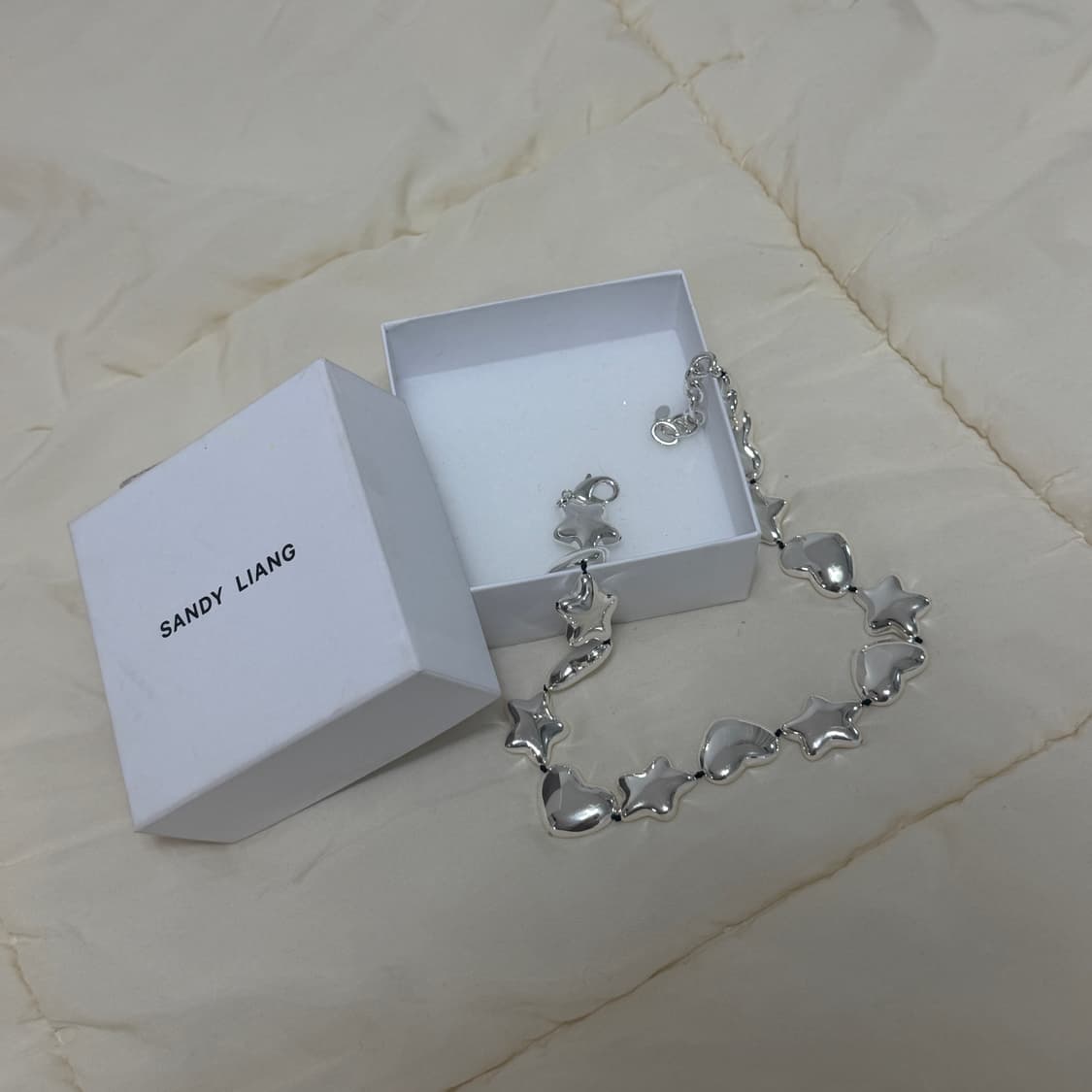 샌디 리앙 sandy liang 빈스 네크리스 실버 하트/별 상품이미지5