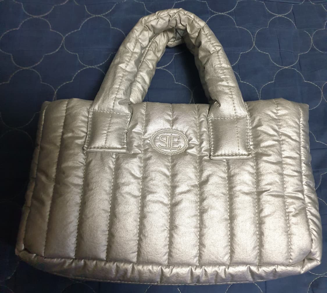 시엔느 미니 패딩쿠션백 실버 상품이미지1