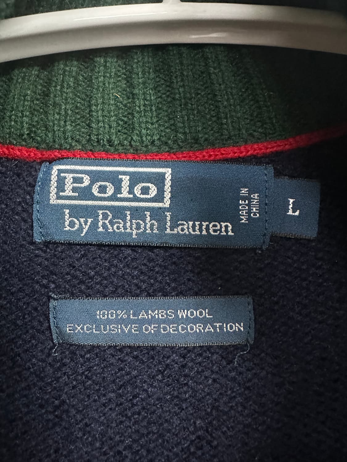 폴로 랄프로렌 빅포니 3 레터맨 니트 집업  상품이미지3