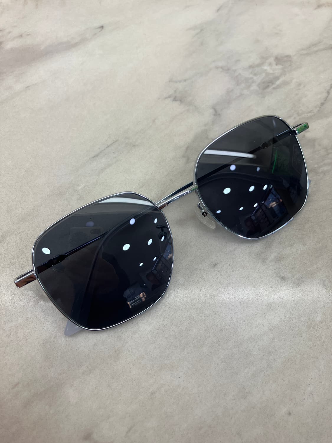 JW EYEWEAR 실버 와이드 웰링턴 메탈테 선글라스 상품이미지1