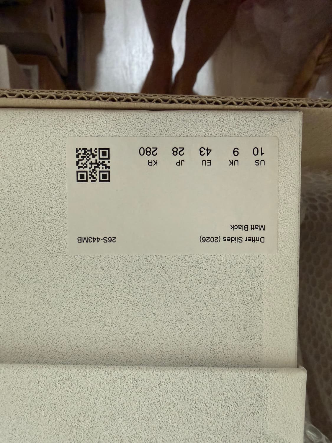 [280]포스트 아카이브 팩션 PAF 드리프터 슬라이드 매트 블랙 새상품 상품이미지2