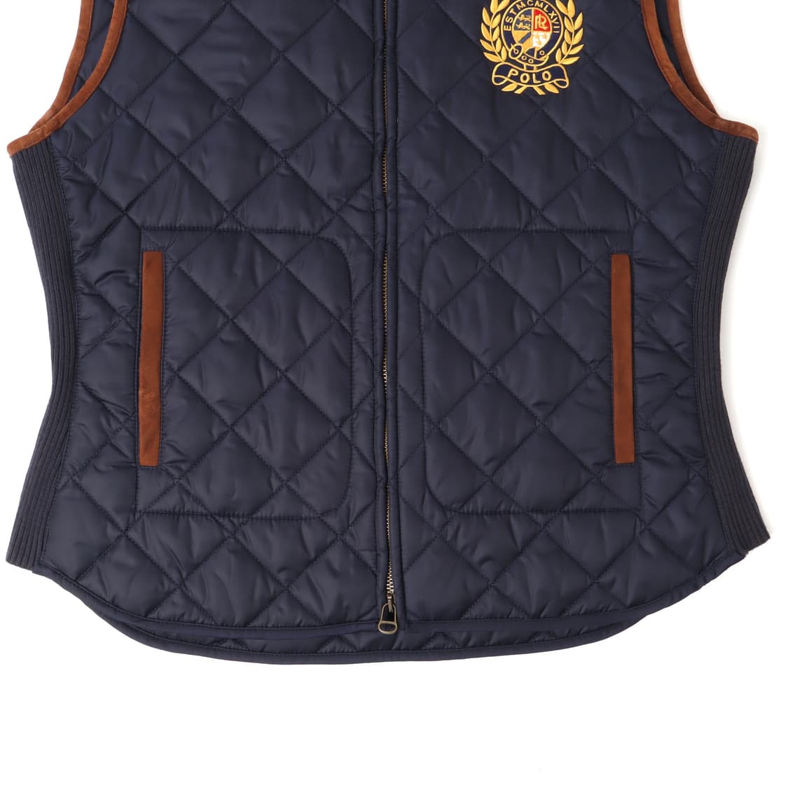 랄프로렌 Mlcvii 스웨이드 네이비 퀄팅 베스트 상품이미지3