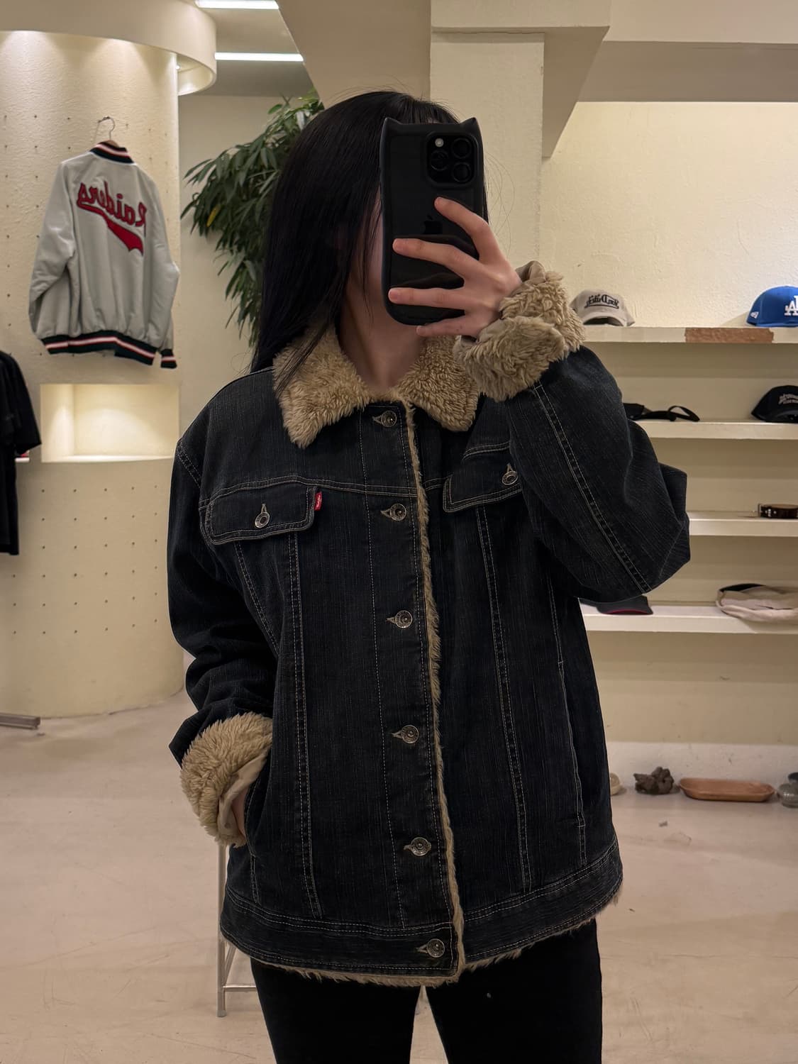 리바이스 레드탭 워싱 쉐르파 트러커 자켓 U40 상품이미지1