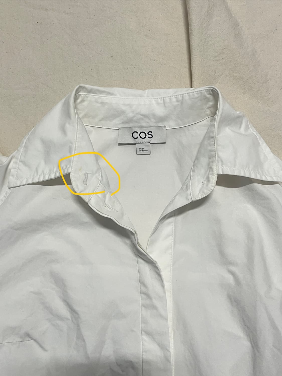 Cos 코스 오버사이즈 셔츠 원피스 상품이미지4