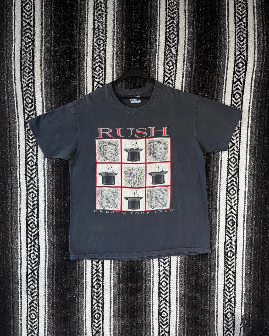 1990 RUSH PRESTO TOUR 반팔 티셔츠 상품이미지1