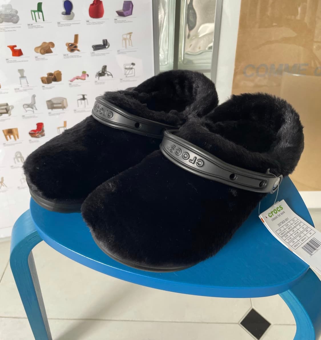 Crocs 크록스 클래식 퍼 슈어 슬리퍼 남자 여자 상품이미지5