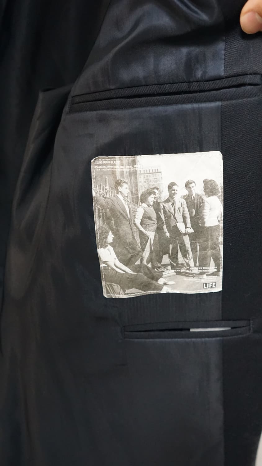 라이프 아카이브 네이비 금장 블레이저 상품이미지3