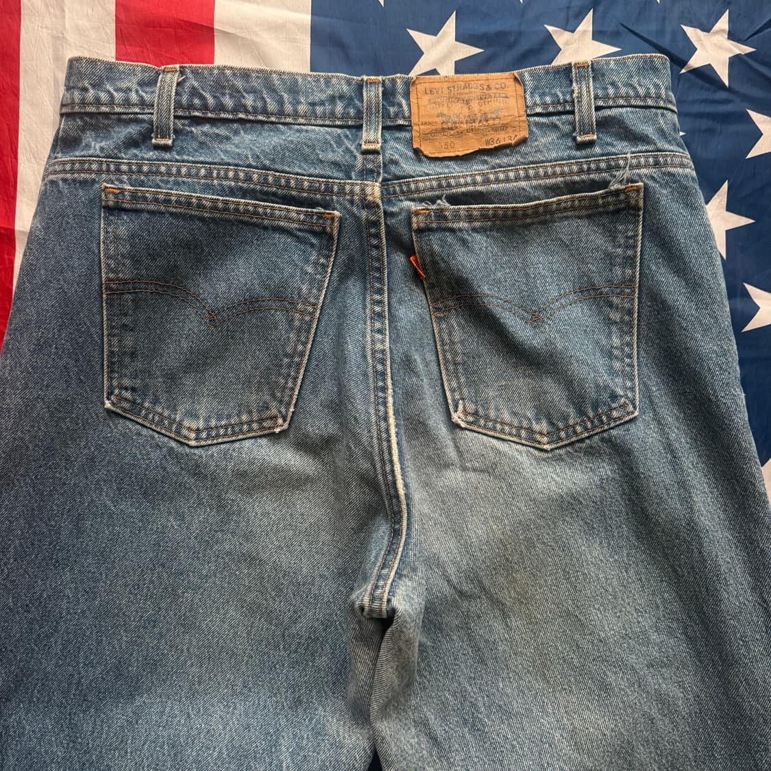 [36]Levi's 리바이스 550  90s 오렌지탭 데님 팬츠 -7 상품이미지7