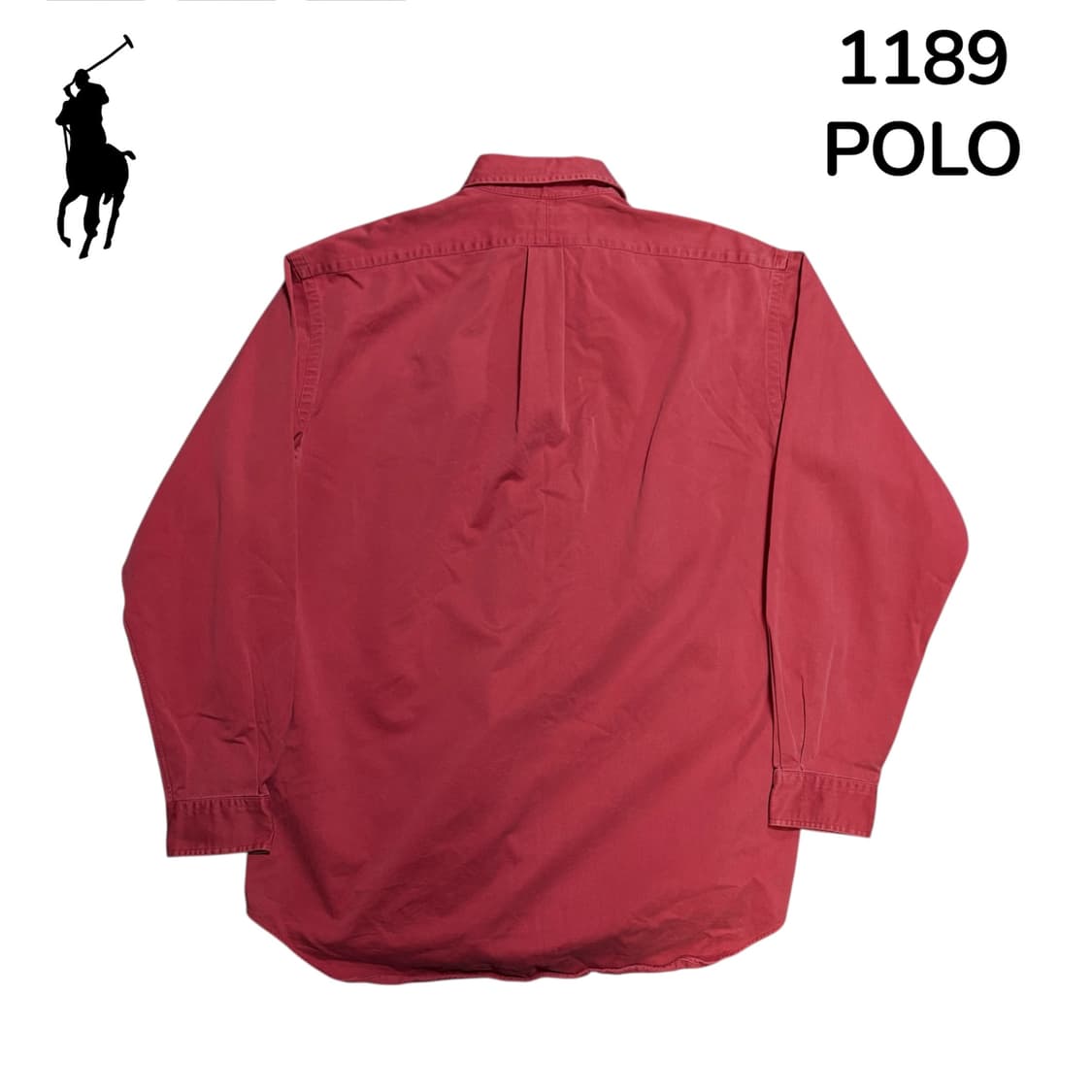 폴로 랄프로렌 버건디 솔리드 단색 셔츠 L 상품이미지3