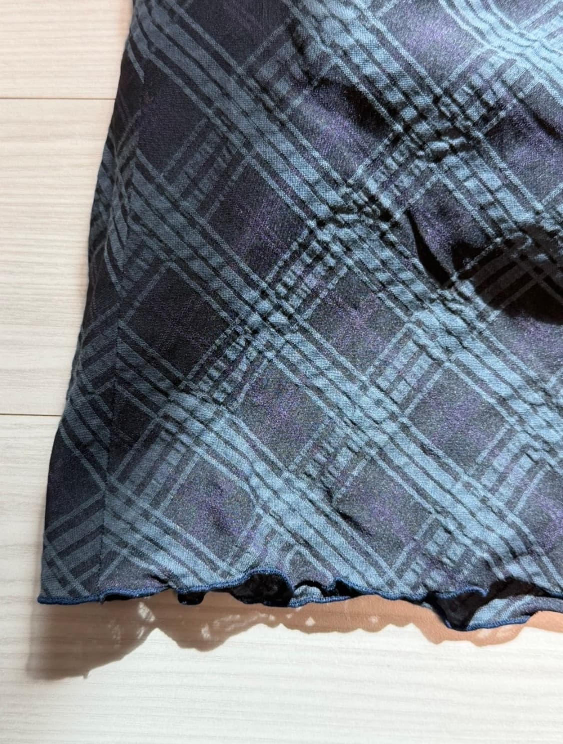 빈티지 체크 롱스커트 상품이미지2