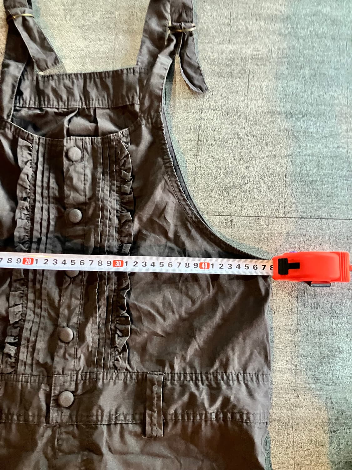 일본빈티지 핀터깔y2k 하구미모리걸 라떼갸루 러플멜빵팬츠 상품이미지2