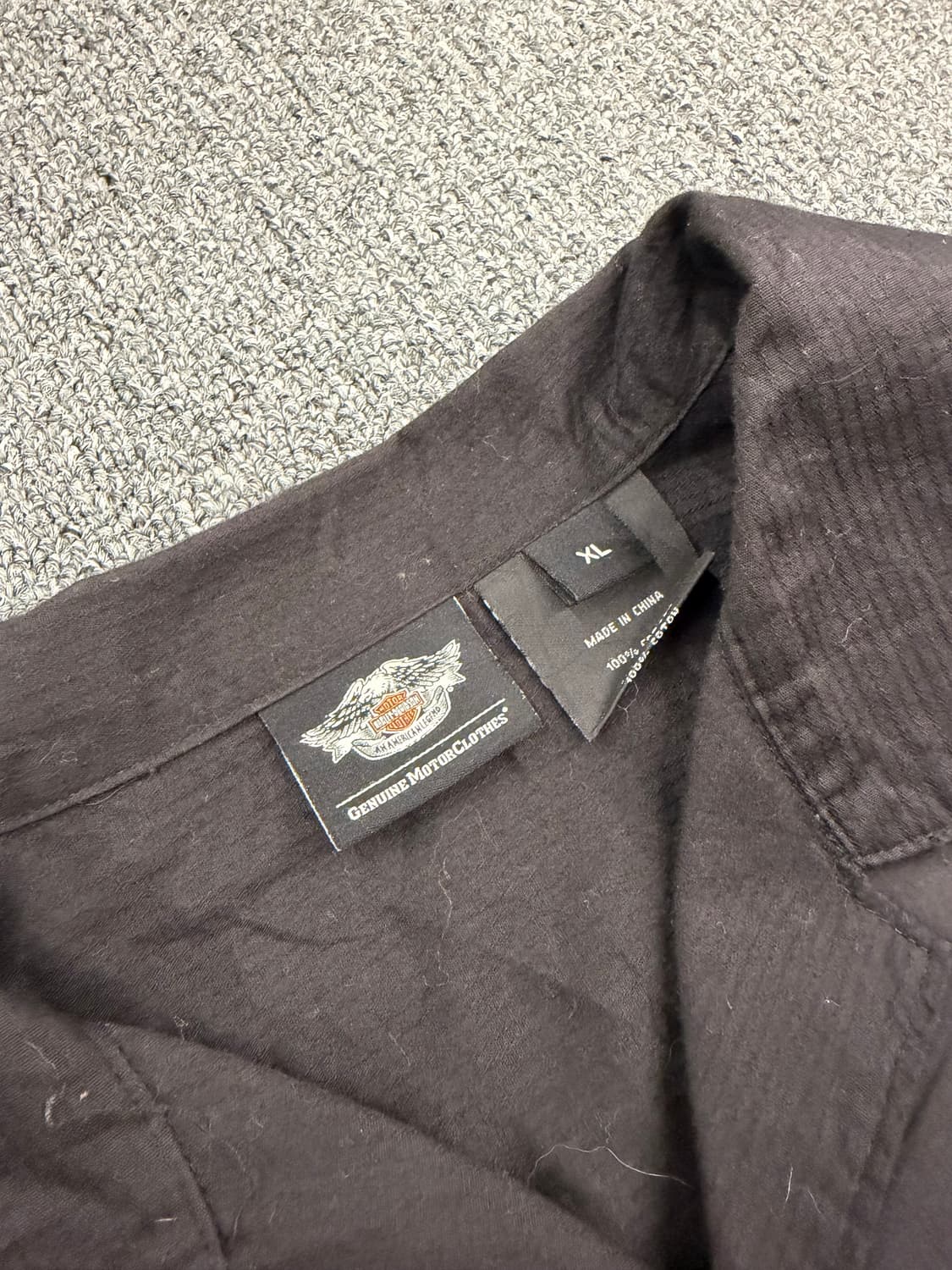 XL) 할리데이비슨 빈티지 후면 로고 자수 반팔셔츠 상품이미지5