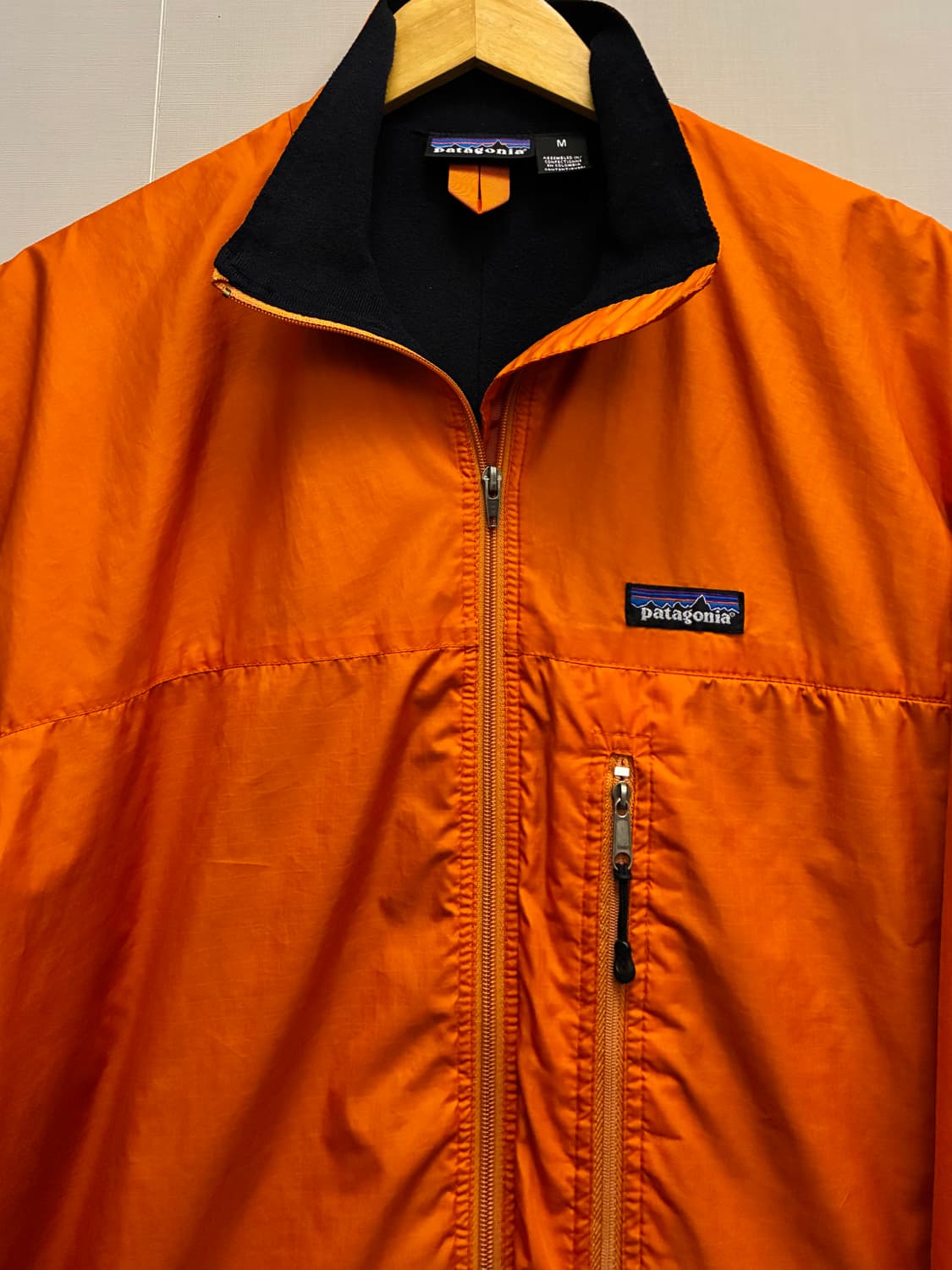 (M/100)파타고니아 나일론 립스탑 경량 바람막이 자켓 오렌지 상품이미지3