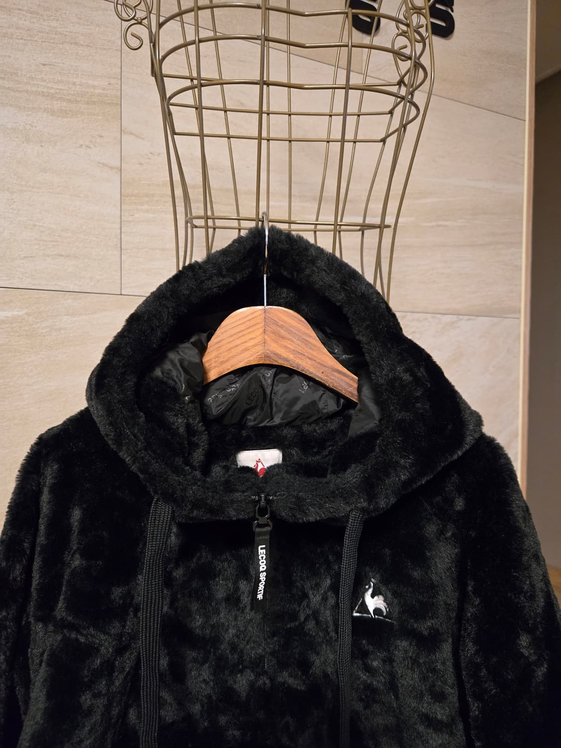 [85/s] 르꼬끄 밍크퍼 여성 방풍 아노락 자켓 상품이미지4