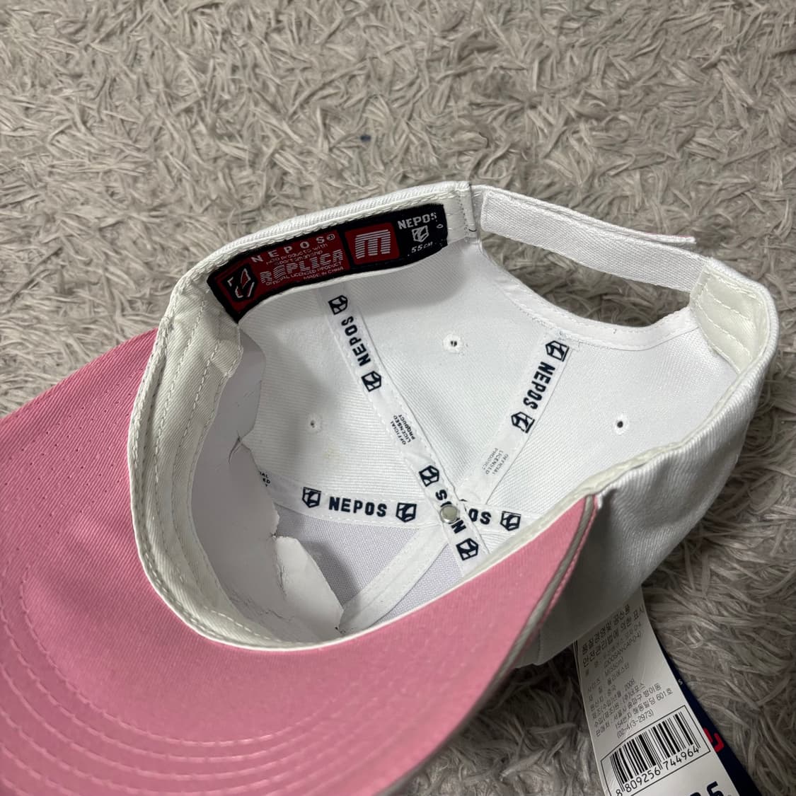 네포스 두산베어스 핑크 볼캡 상품이미지4