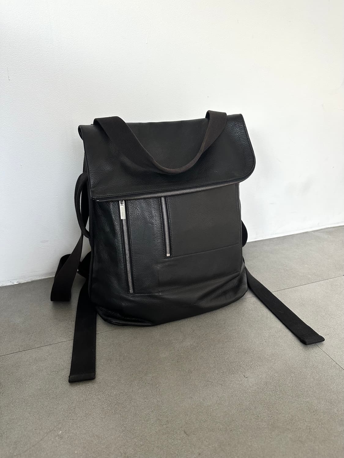 릭오웬스 카고 집업 레더 백팩 상품이미지6