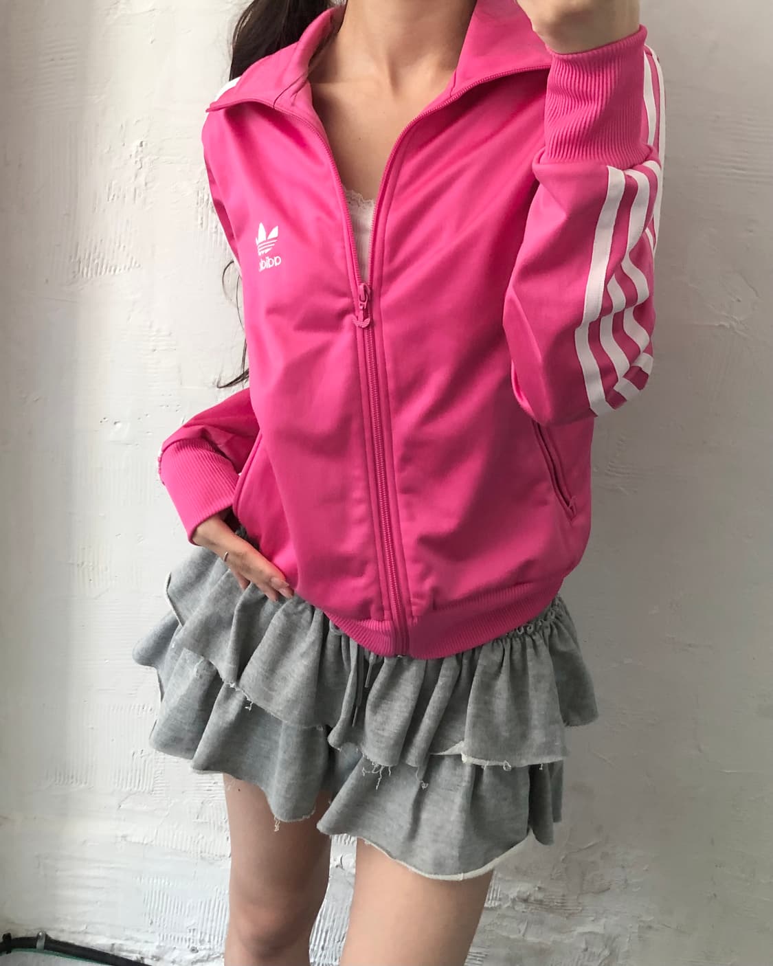 Adidas 아디다스 핫핑크 컬러 파이어버드 트랙탑 상품이미지8