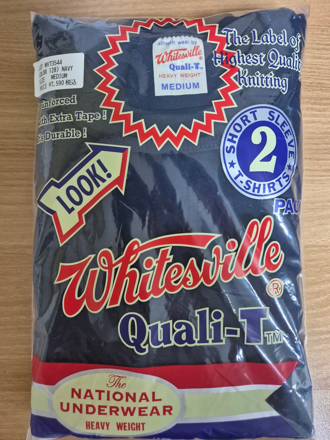 화이츠빌 2팩 티셔츠 NAVY M 사이즈 상품이미지1