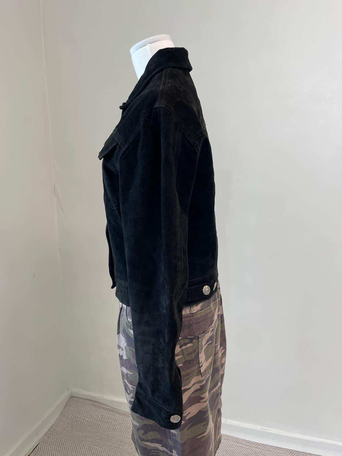 빈티지 donna 돈피 스웨이드 트러커 실버은장 자켓 J03915 상품이미지3