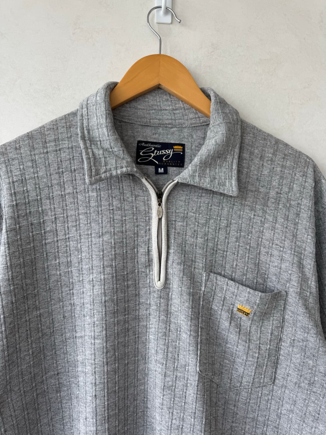 90s 스투시 Quarter Zip 폴로셔츠 상품이미지9