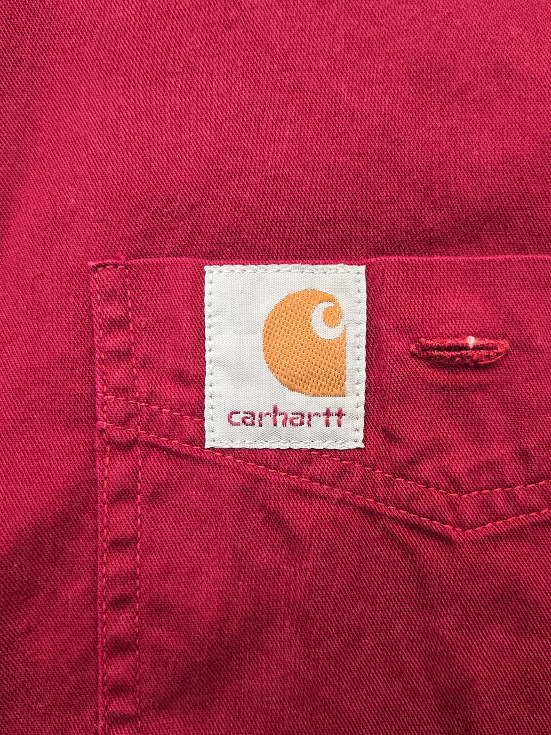 칼하트 옥스포드 긴팔 셔츠 버건디 상품이미지2