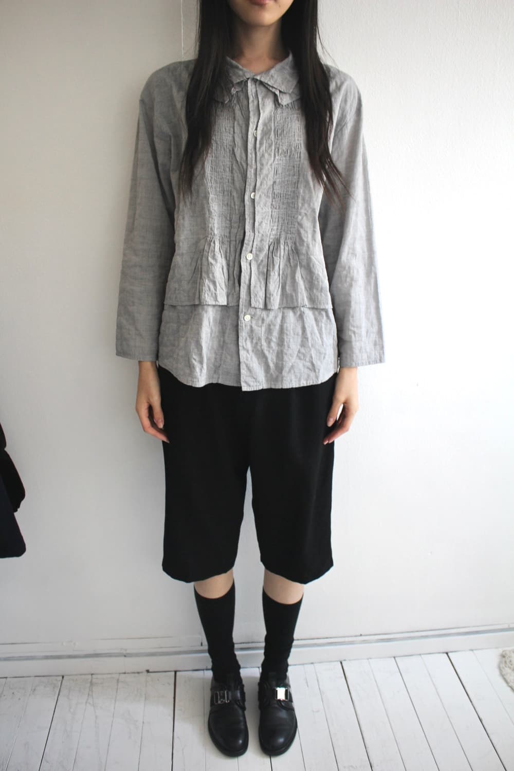 y’s multi tuck crop wool pants 상품이미지7