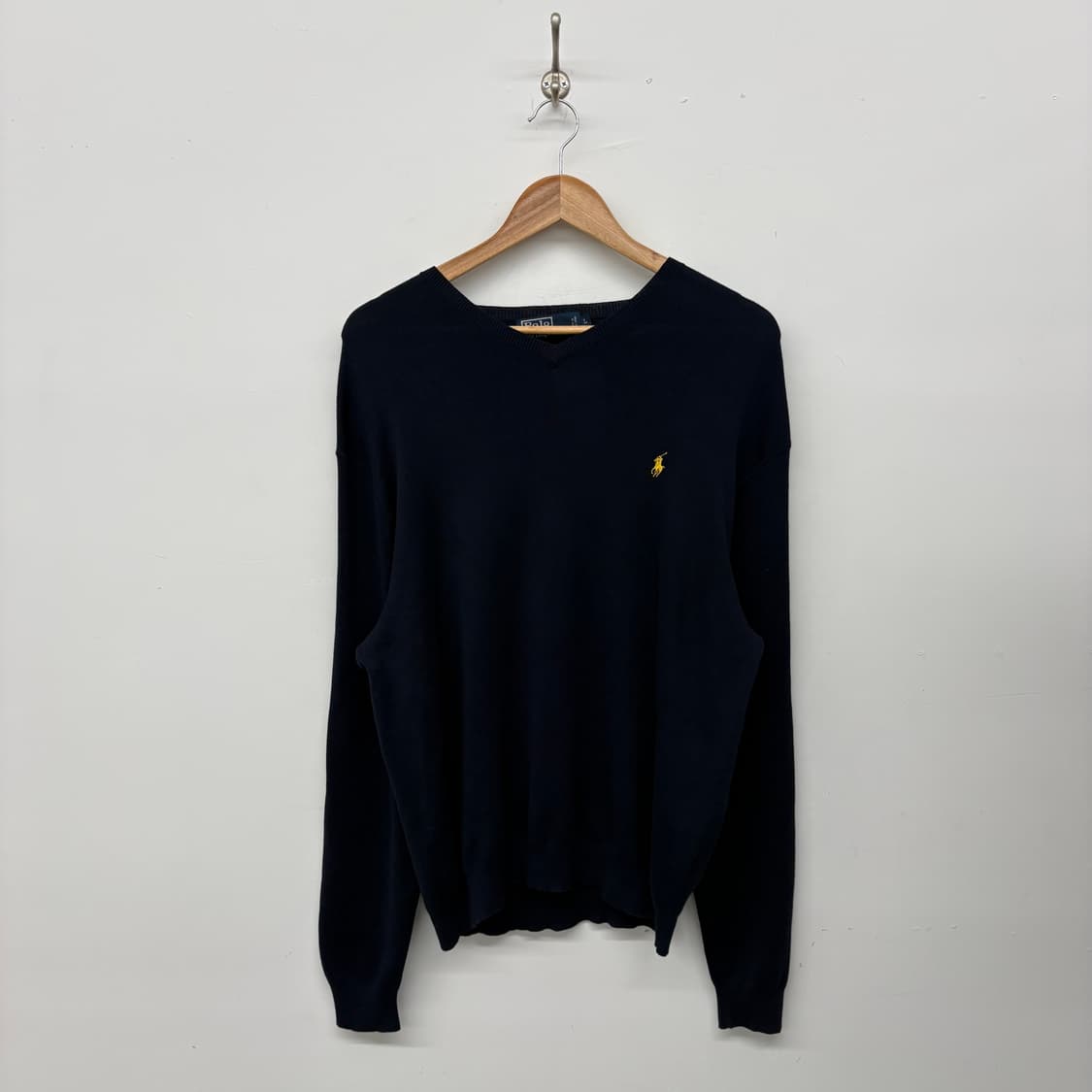폴로 랄프로렌 네이비 브이넥 니트 여/L 상품이미지1