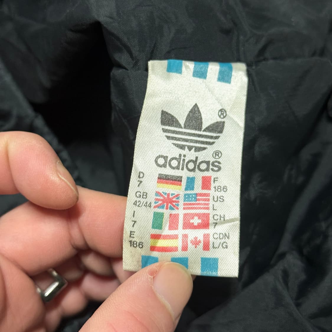 90s 아디다스 올드스쿨 빅사이즈 파이어 버드 윈드브레이커 자켓 상품이미지7