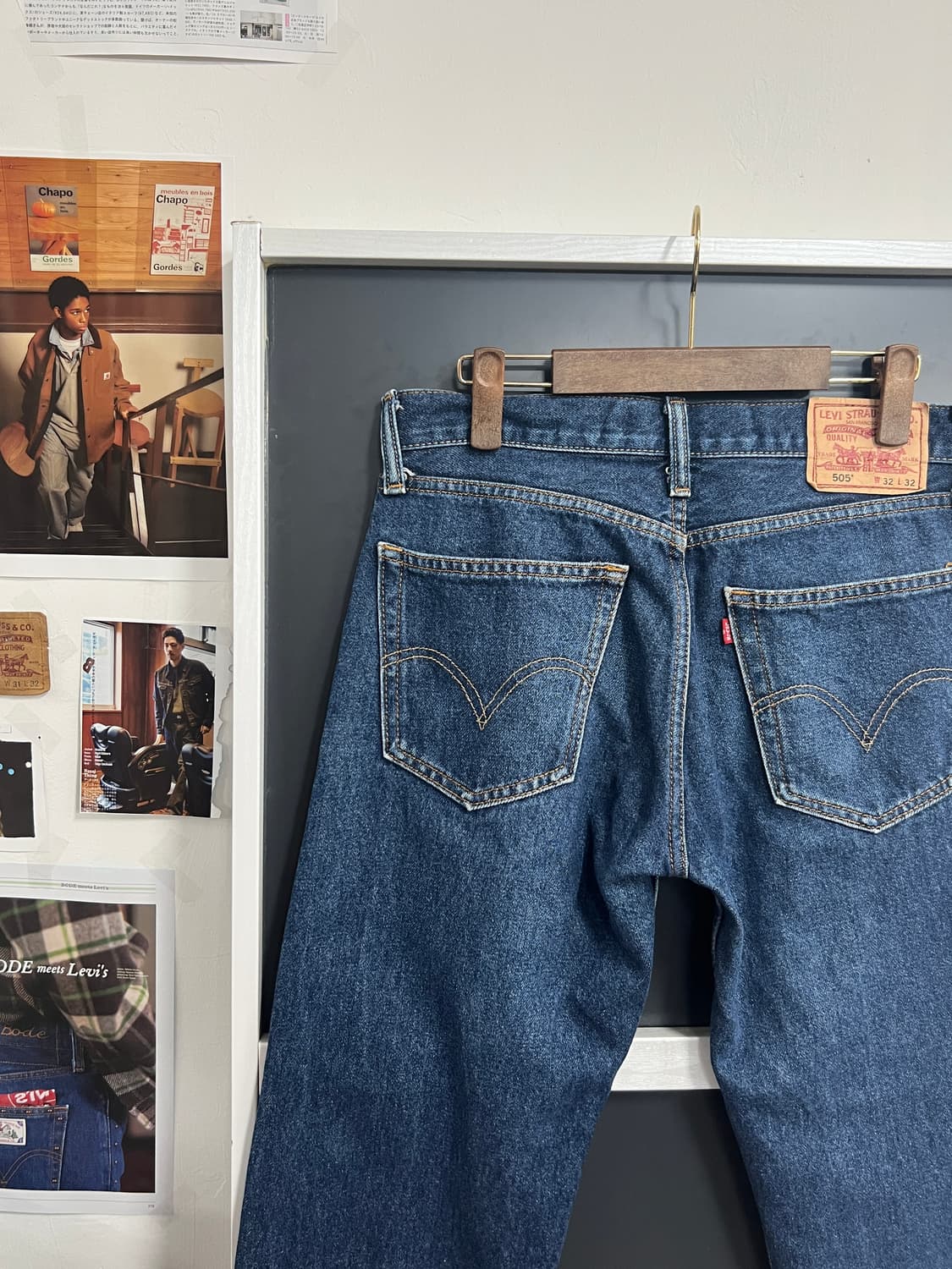 00s Levis 리바이스 505 스트레이트 핏 데님 팬츠 상품이미지2