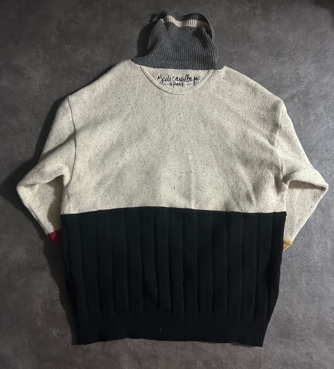 90s 카스텔바작 SPORT 캐릭터 터틀넥 니트 상품이미지4