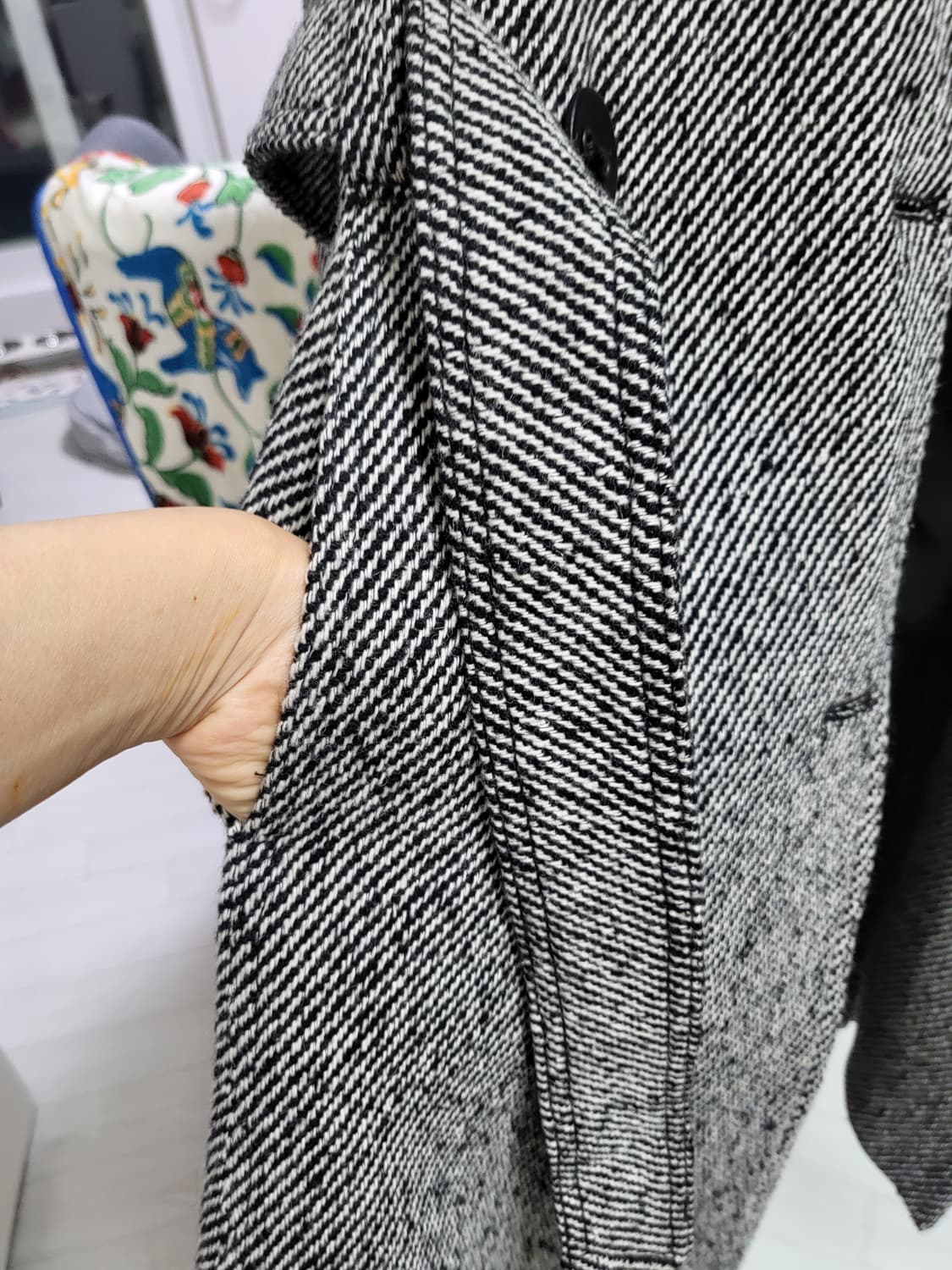 막스마라  헤링본 후드 코트 55-66사이즈 상품이미지9