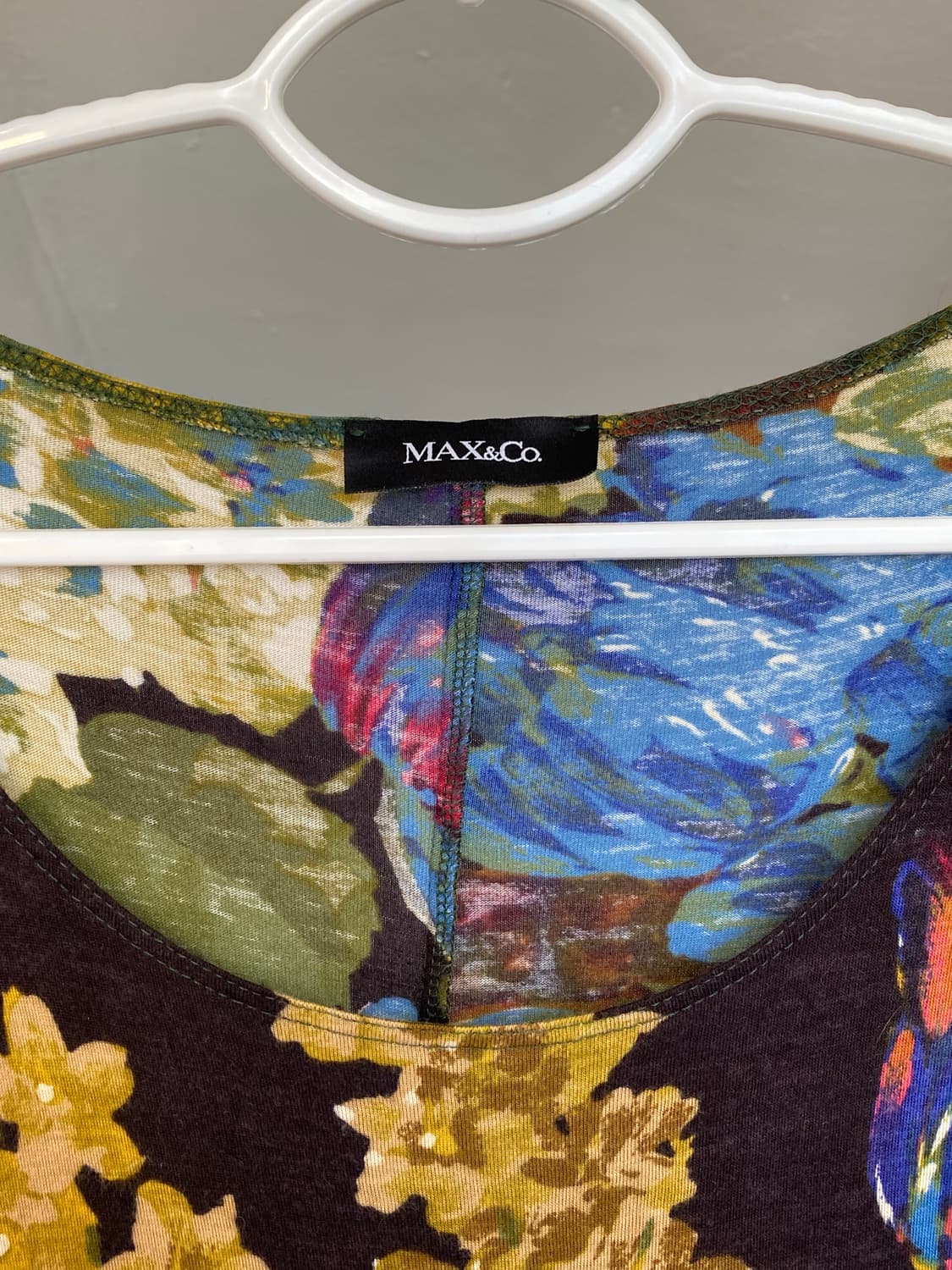 Max&Co 막스마라 플라워패턴 벨벳 원피스 상품이미지5