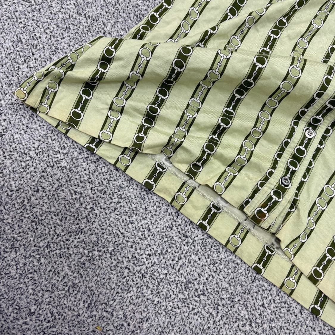 46 셀린느 90'S 체인패턴 반팔 셔츠 0415J 상품이미지4