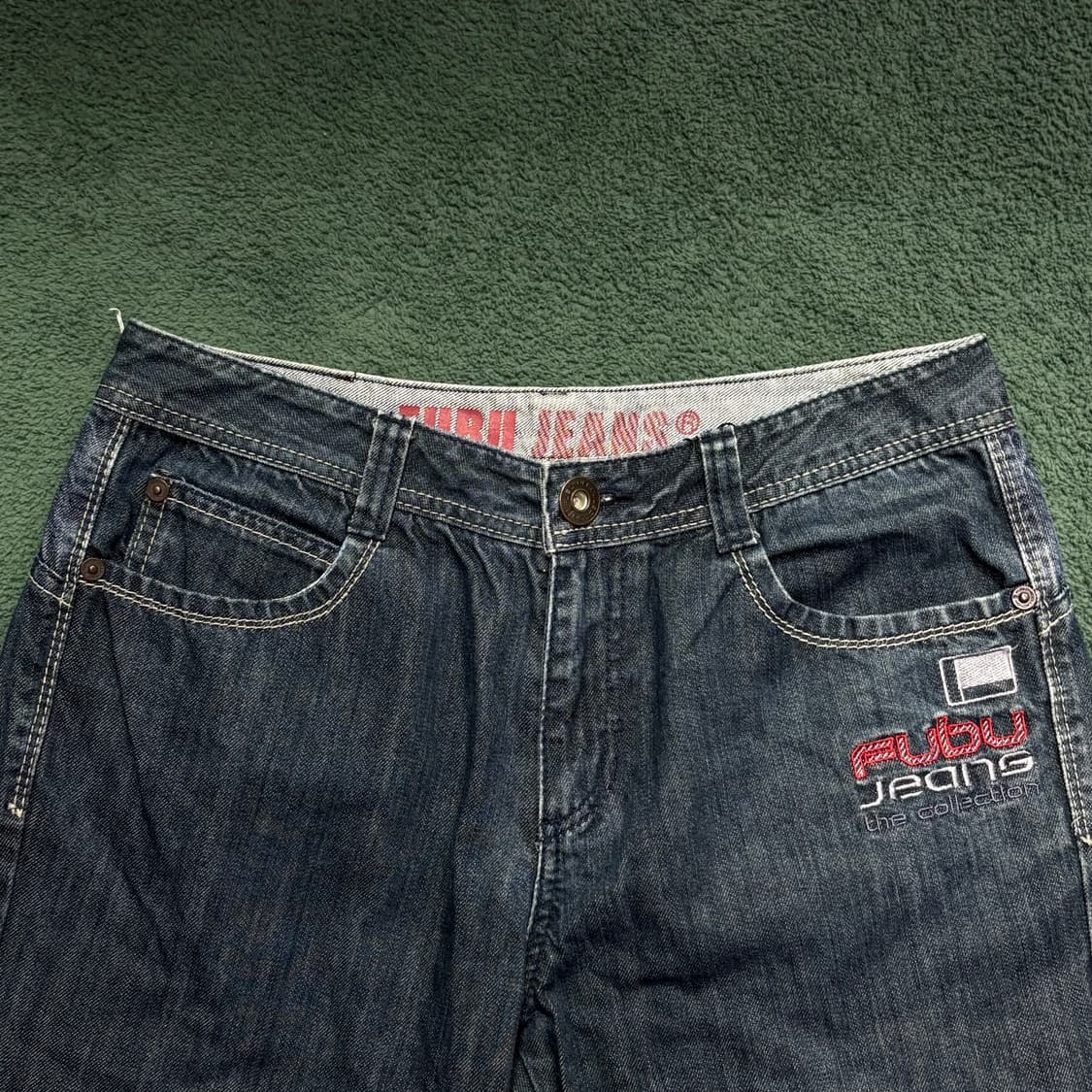 fubu jeans 레터링 포인트 데님 팬츠 상품이미지3