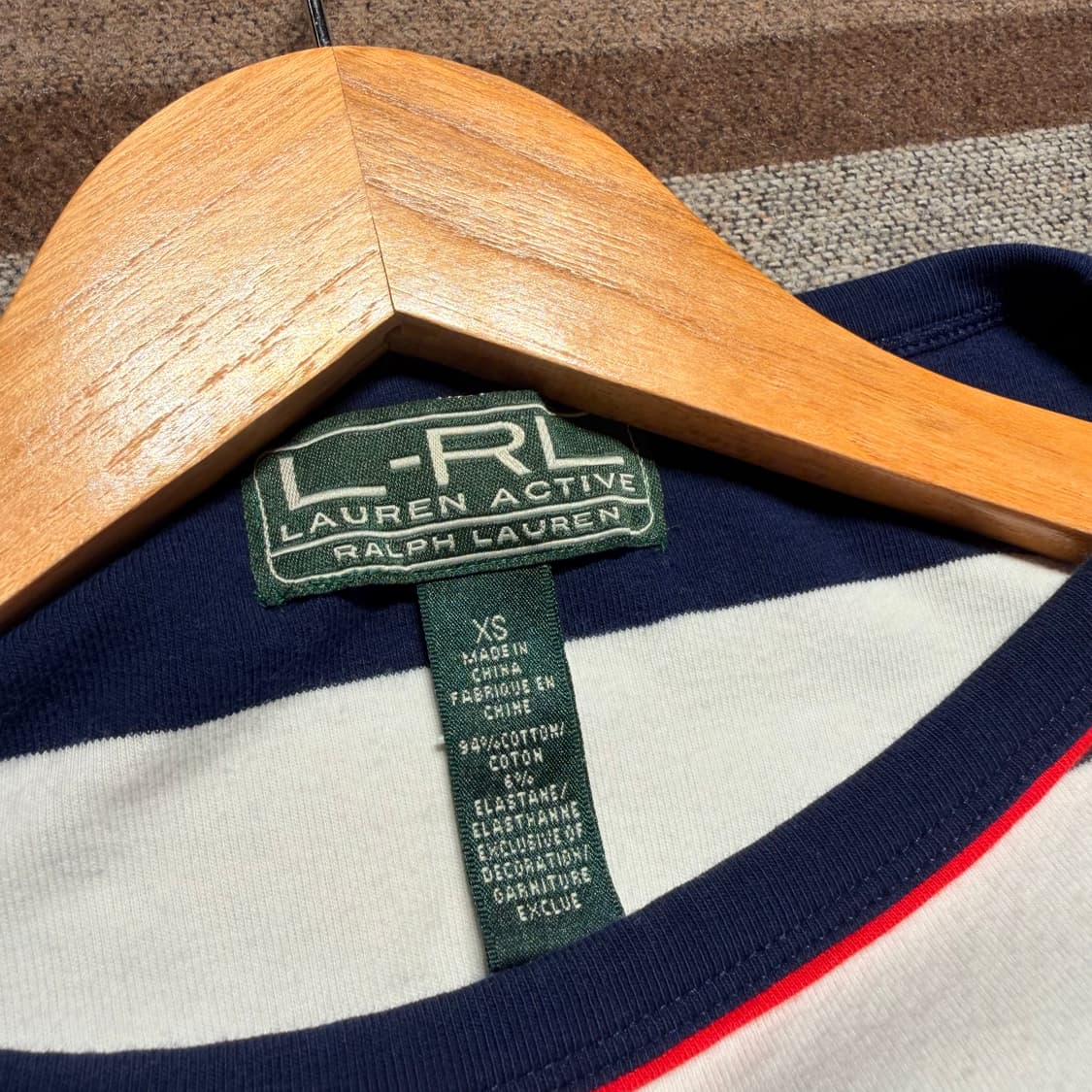 폴로랄프로렌 여성 노티칼 스트라이프 롱슬리브 s 상품이미지3